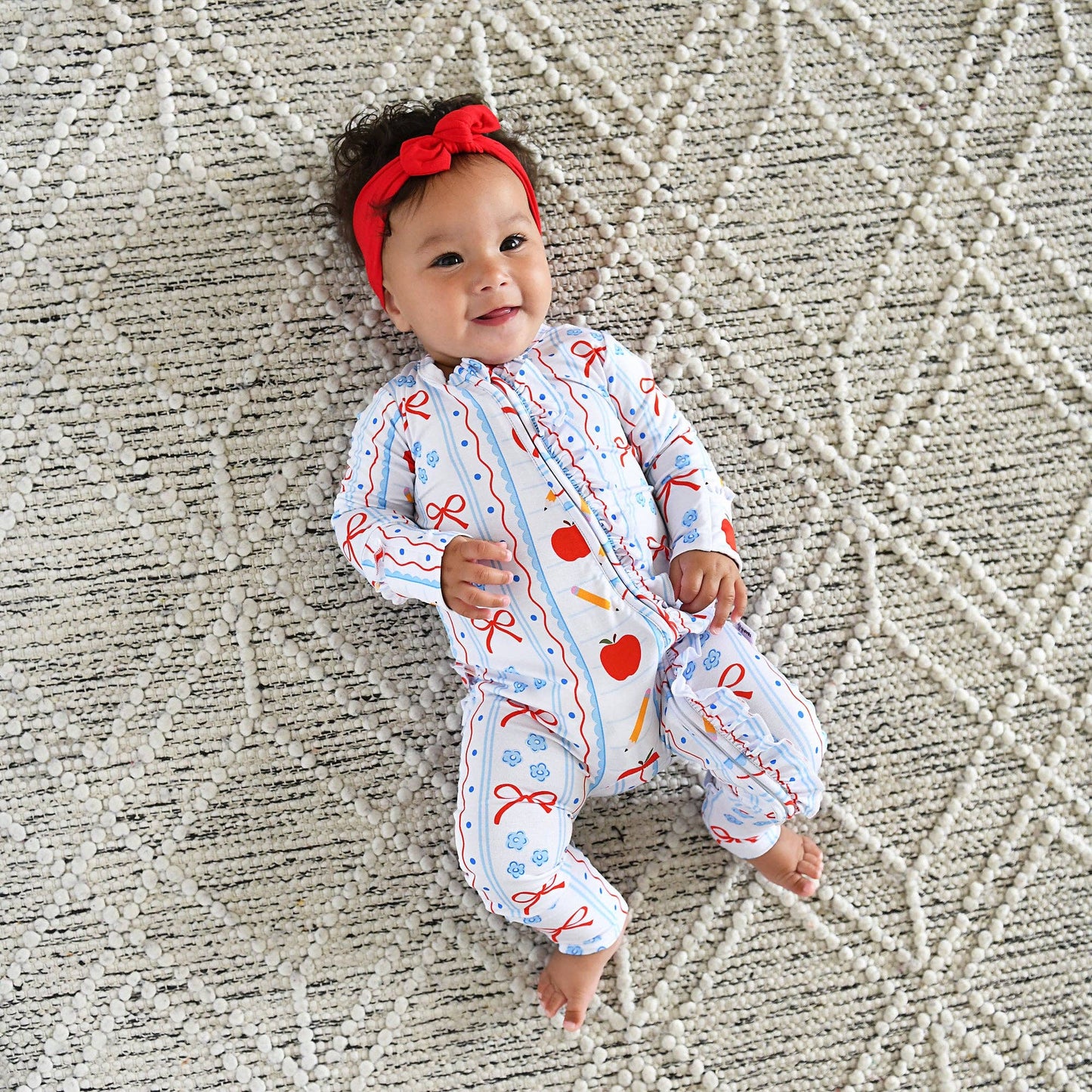 Macy RUFFLE ZIP Bamboo One Piece Baby Outfit