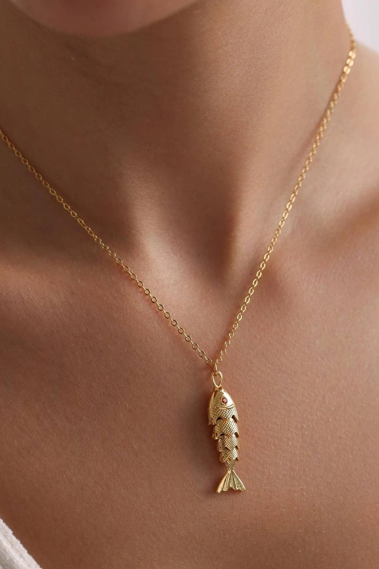 Free Fish Gold Necklace