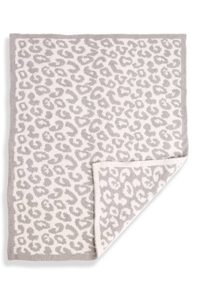 Pink Kids Leopard Print Luxury Soft Throw Blanket