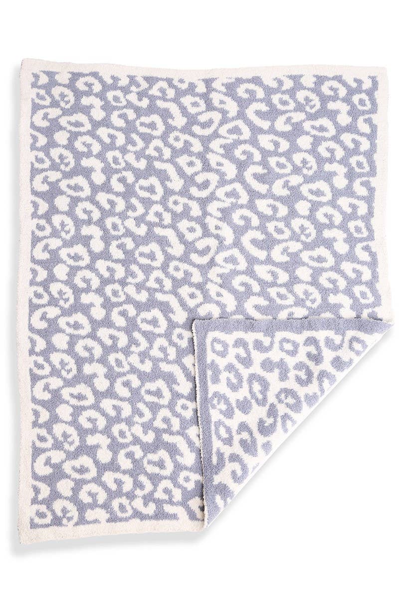 Pink Kids Leopard Print Luxury Soft Throw Blanket