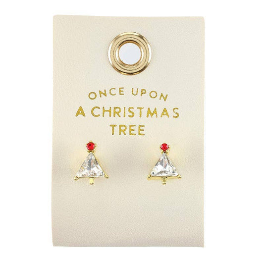 Holiday Stud  Earrings - Once Upon a Christmas Tree
