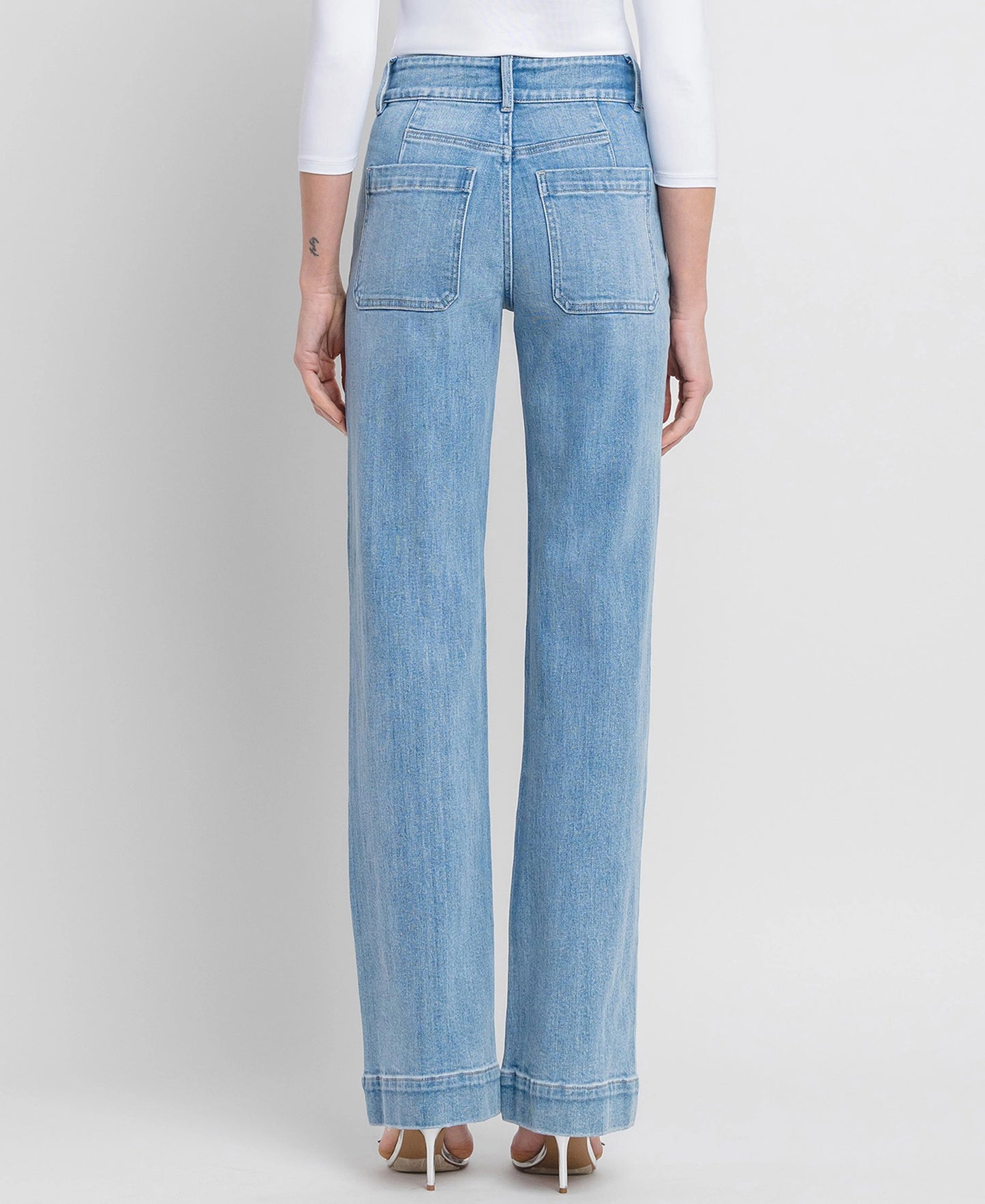 90's Vintage Super High Rise Flare Jeans