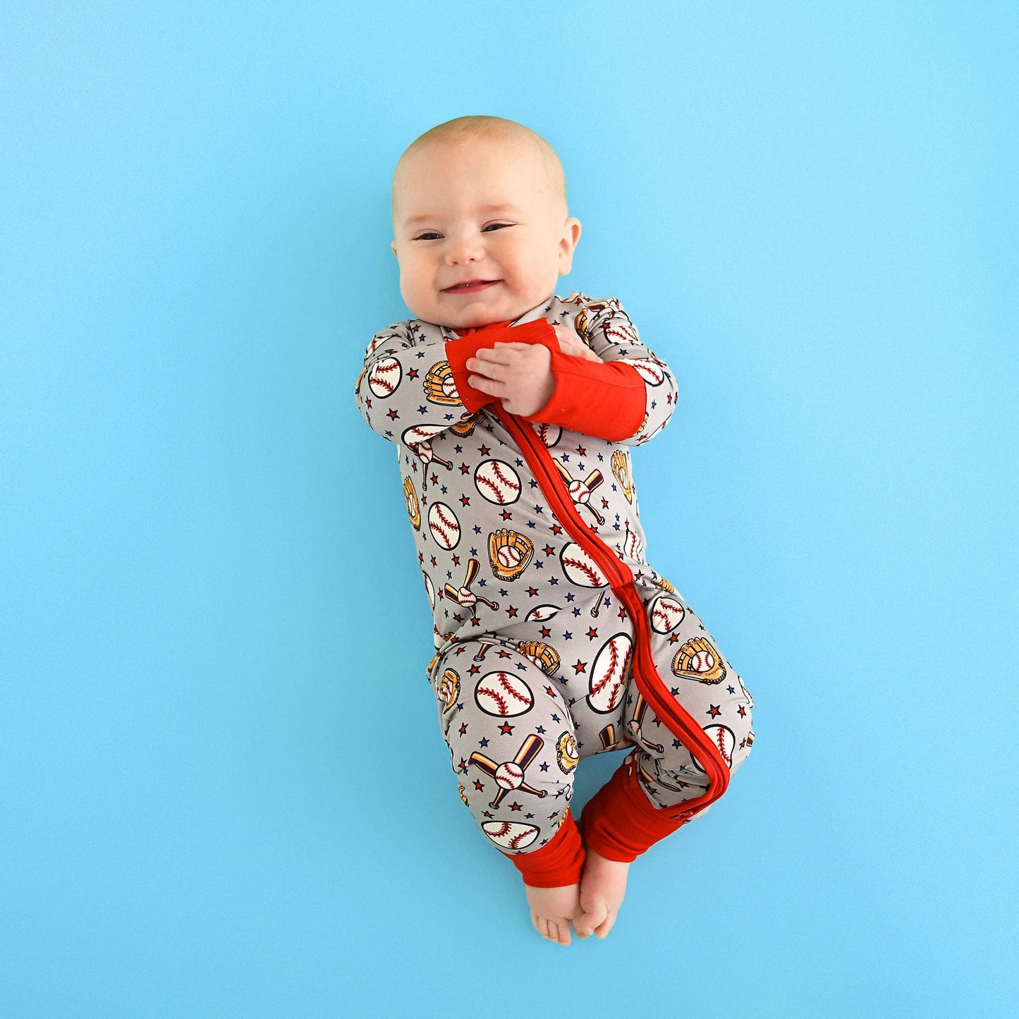 Hank ZIP Baseball Baby outfit
