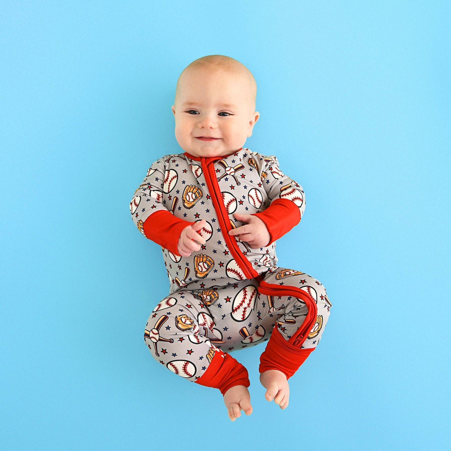 Hank ZIP Baseball Baby outfit