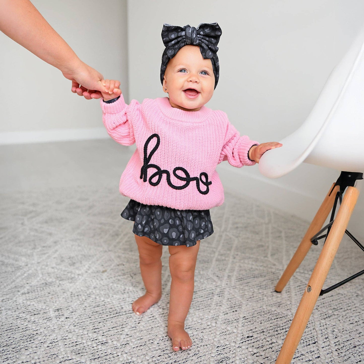 Ash Black Leopard HEADWRAP