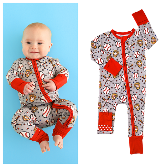 Hank ZIP Baseball Baby outfit