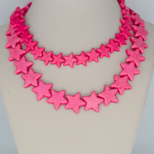Sea Star Necklace - Large - Bubble Gum Pink