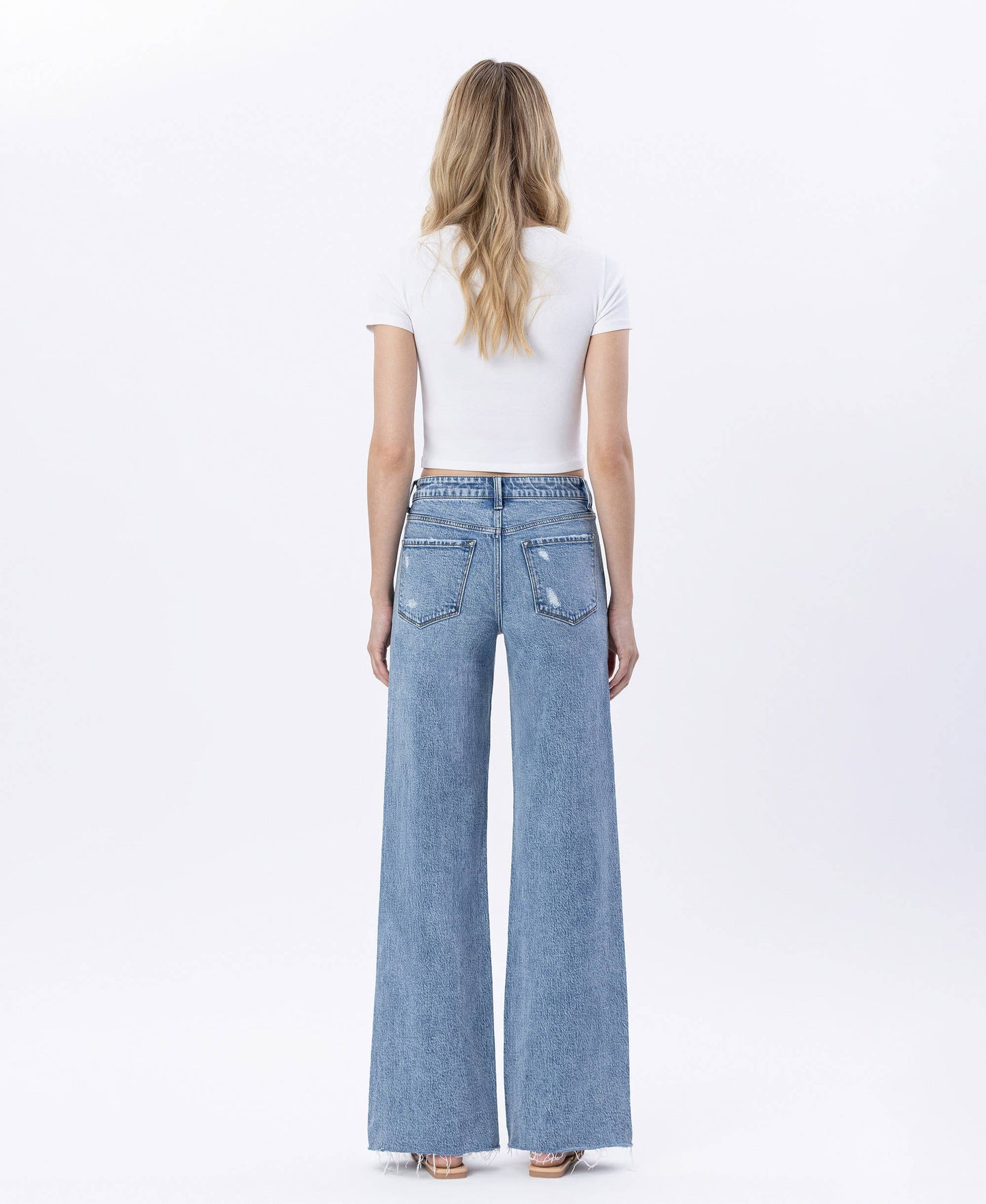 Flying Monkey High Rise Wide Leg Jeans