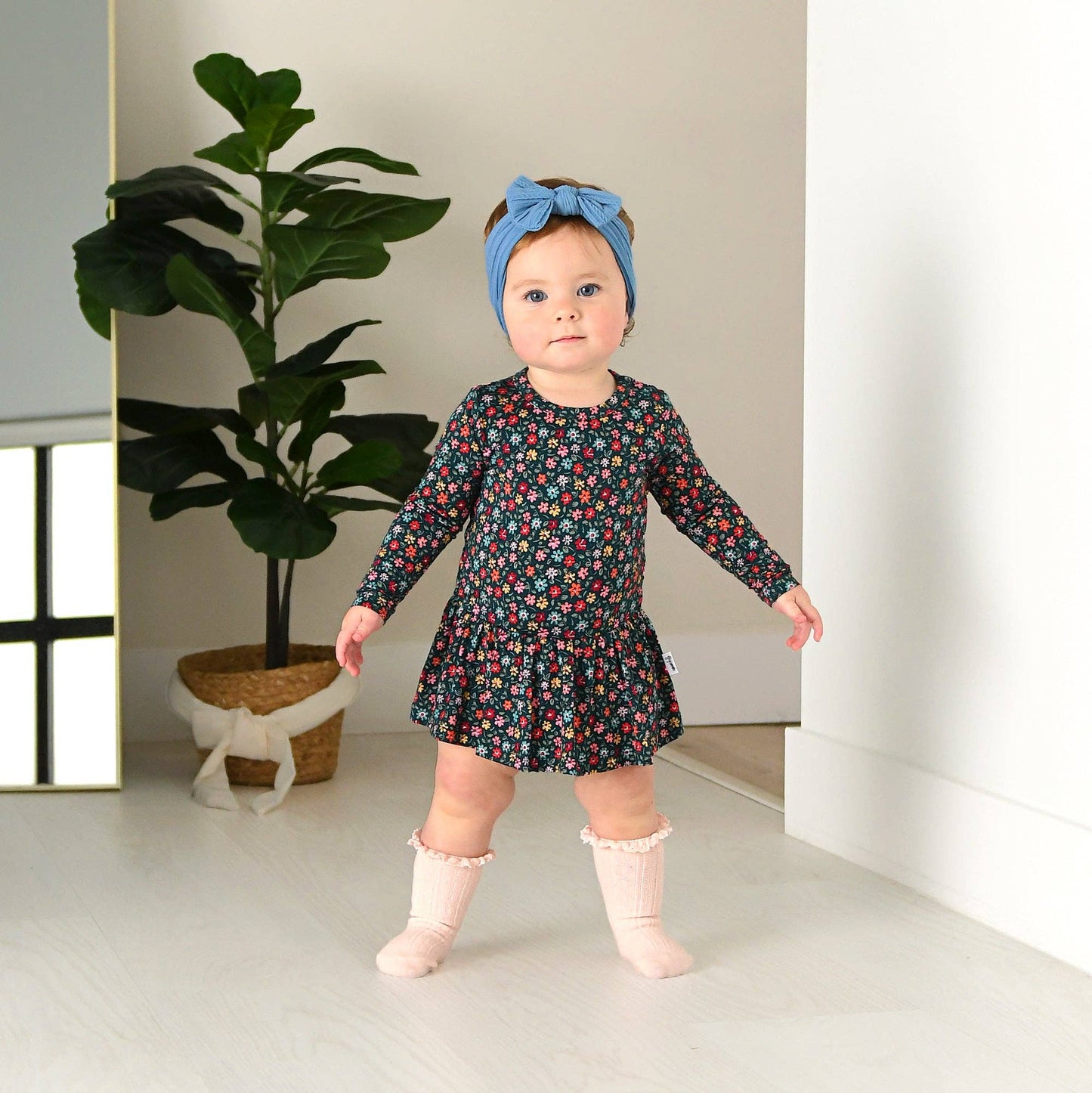 Isabelle TUTU Bamboo Floral Baby Clothing Dress Outfit