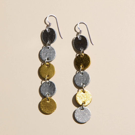 Vintage Silver Mixed Metal Sylvie Nickel & Suede