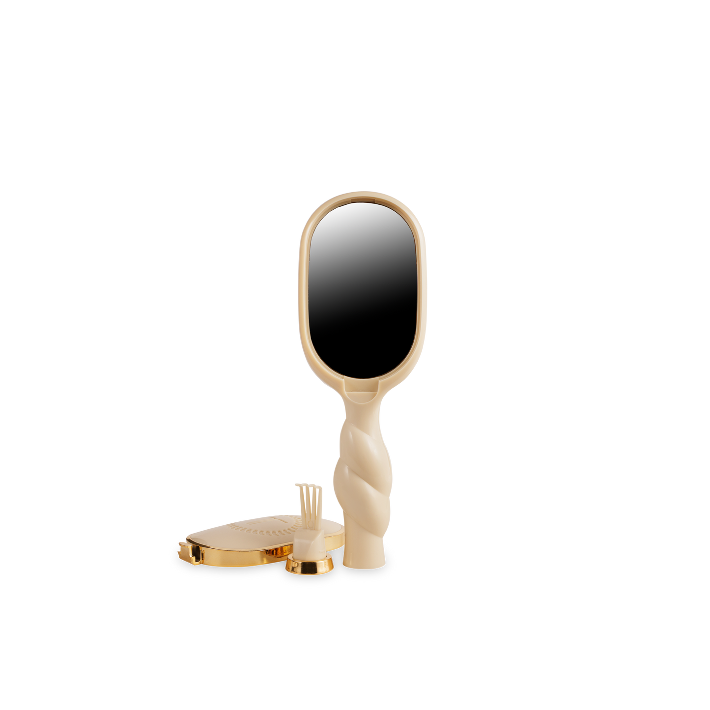Teletie Mini Detangler Brush for Medium Hair - Tan
