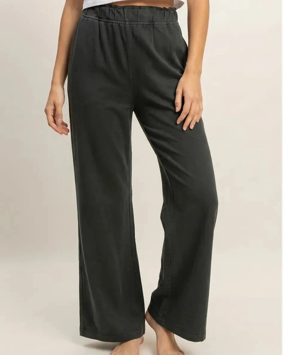 Black High Waist Flare Pants