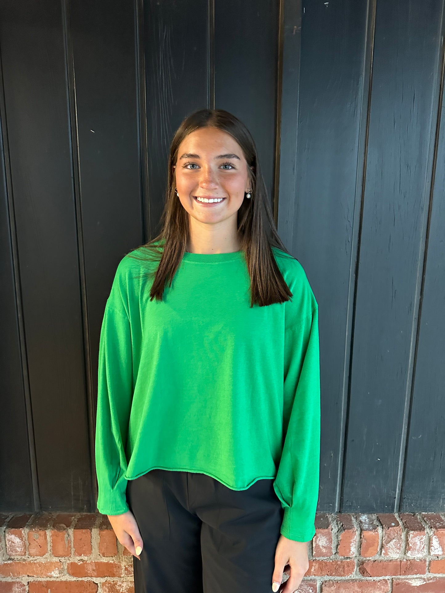 Green Pop Pima Cotton Mineral Luxe Tee