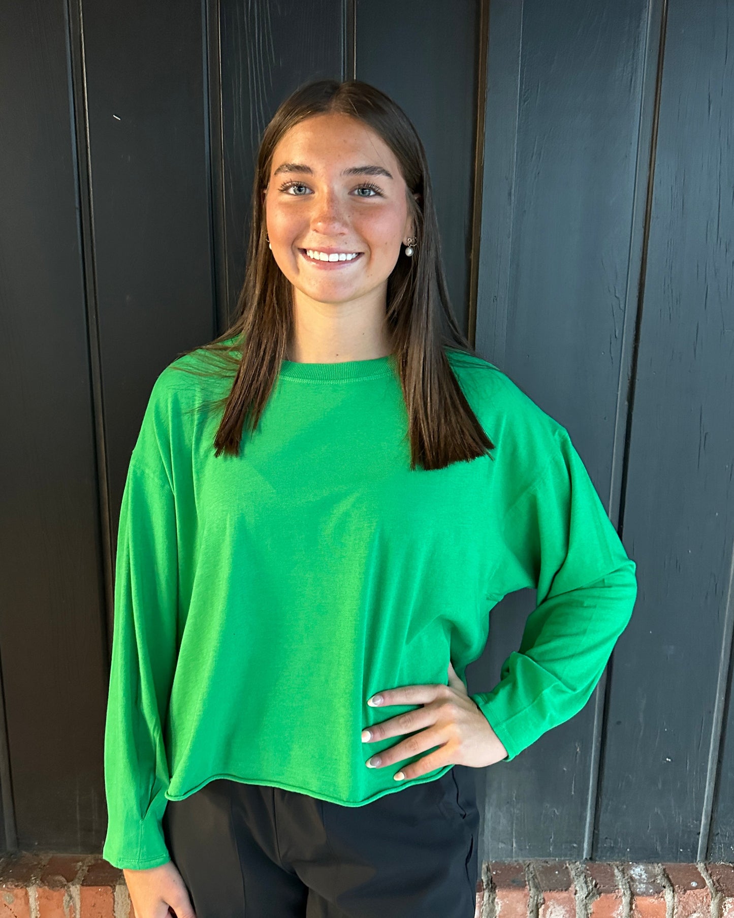 Green Pop Pima Cotton Mineral Luxe Tee