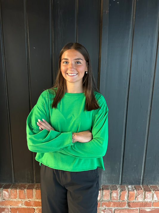 Green Pop Pima Cotton Mineral Luxe Tee