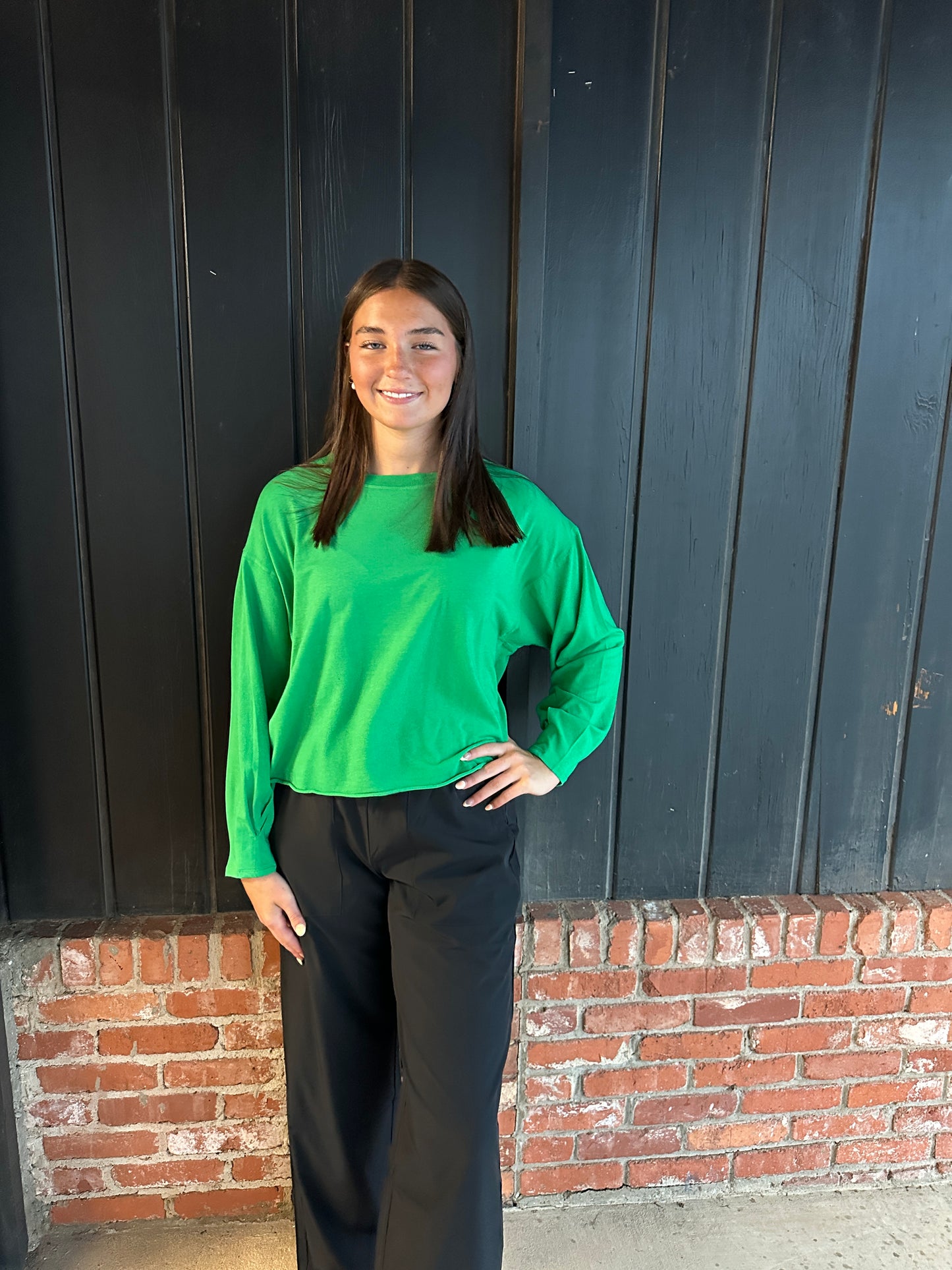 Green Pop Pima Cotton Mineral Luxe Tee