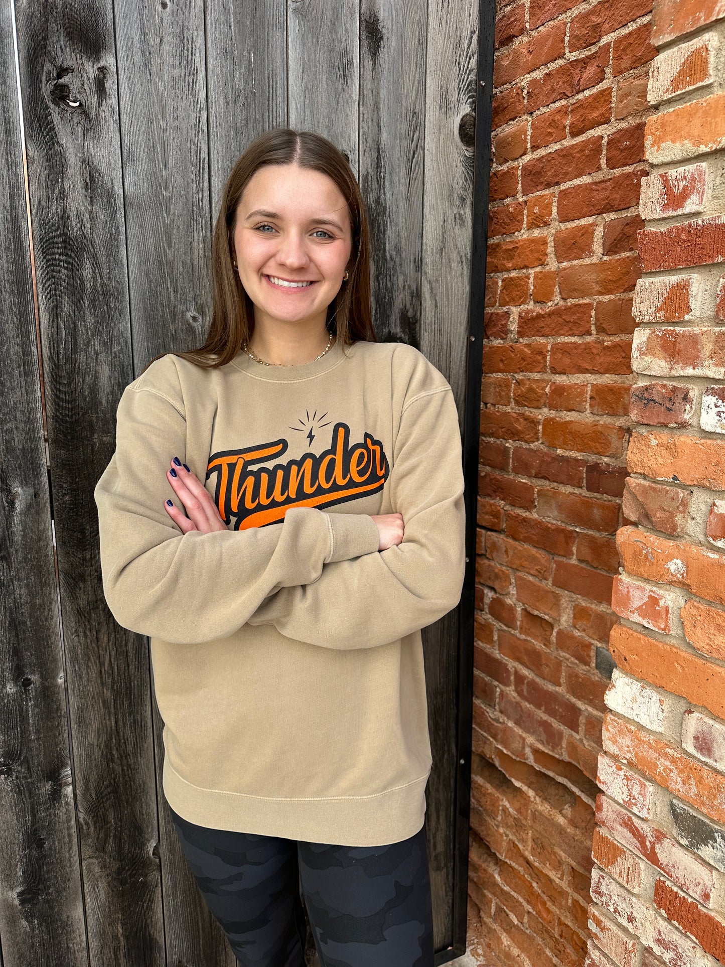 THUNDER Sandstone Crewneck