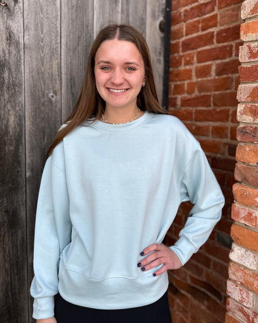 Light Blue Crewneck UltraComfy Sweatshirt