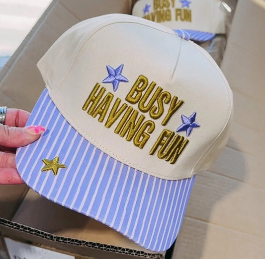 Busy Having Fun Trucker Hat