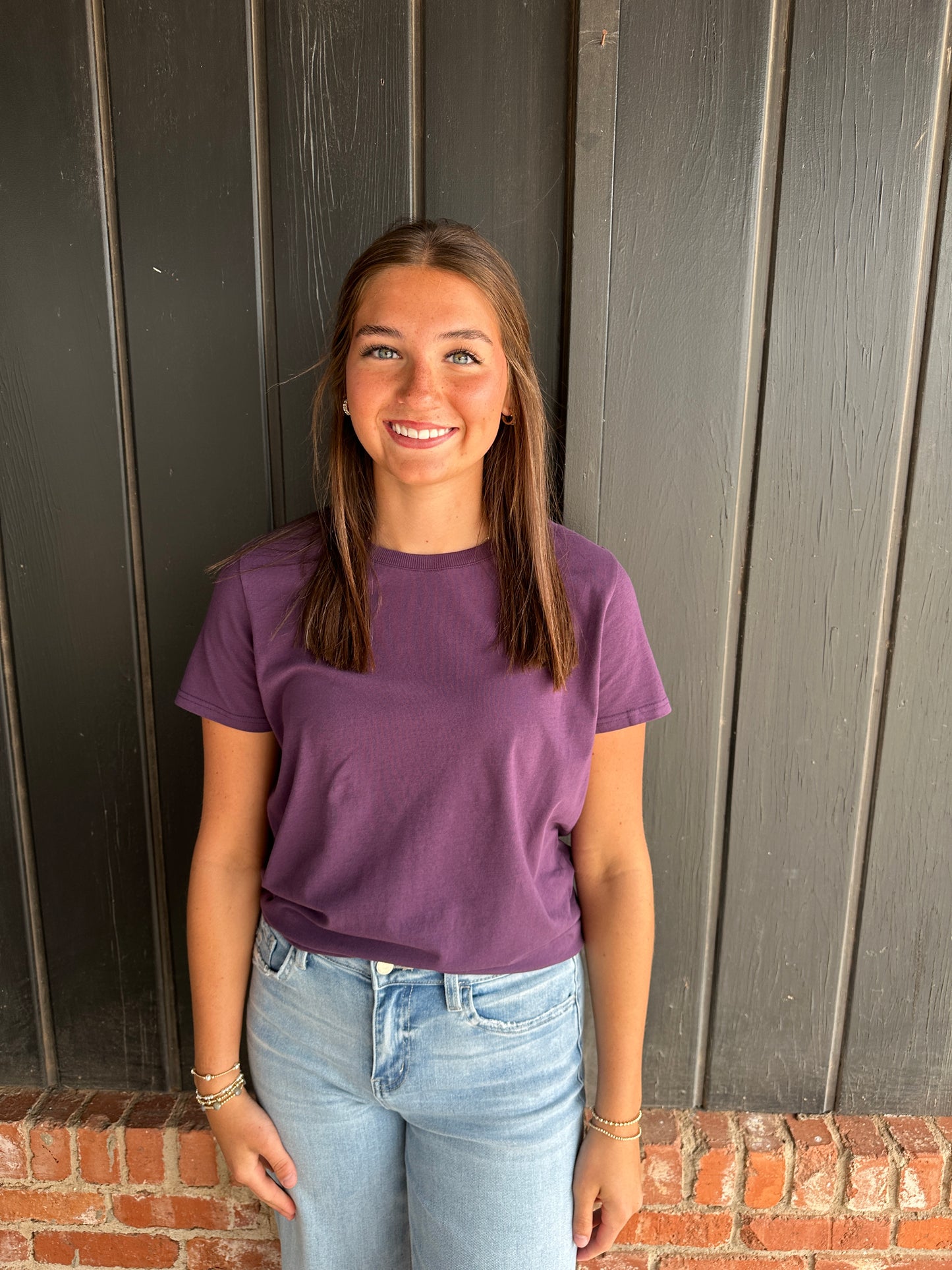 Purple Iris Soft Curve Pima Cotton Tee