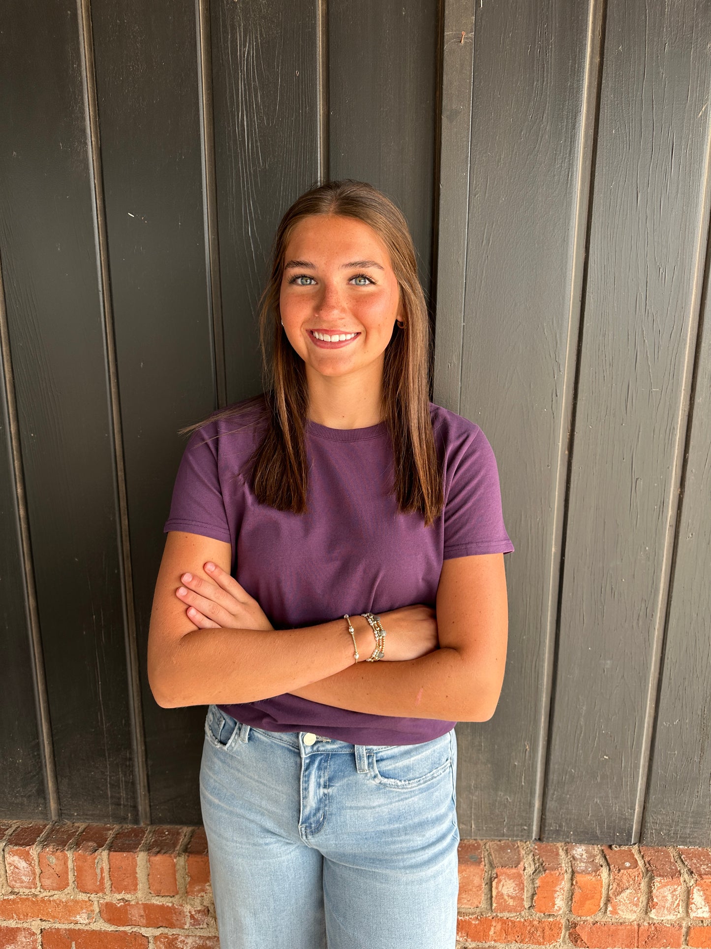 Purple Iris Soft Curve Pima Cotton Tee