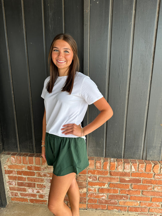 Hunter Green Breeze Flutter Short