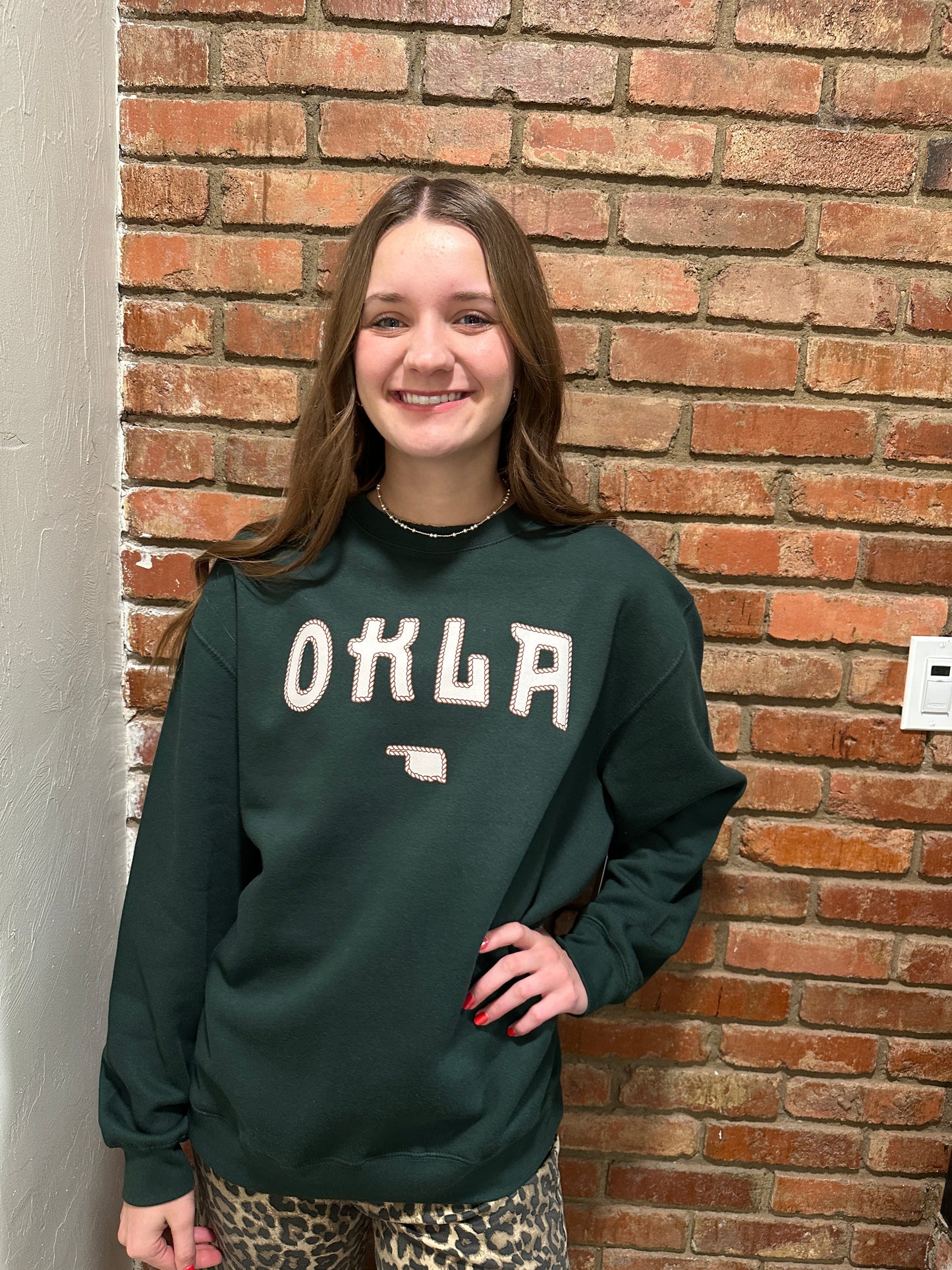 Hunter Green OKLA Sweatshirt