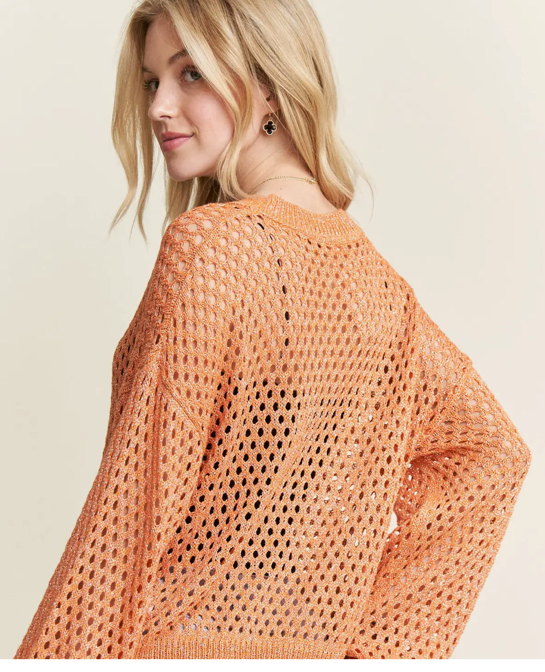 Orange Crochet Top