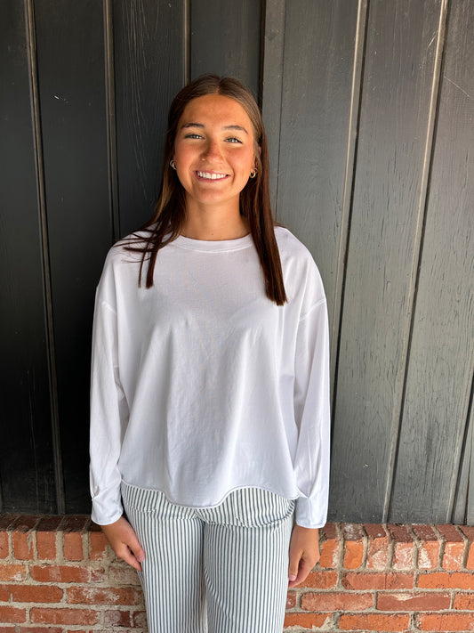 White Pima Cotton Mineral Luxe Tee