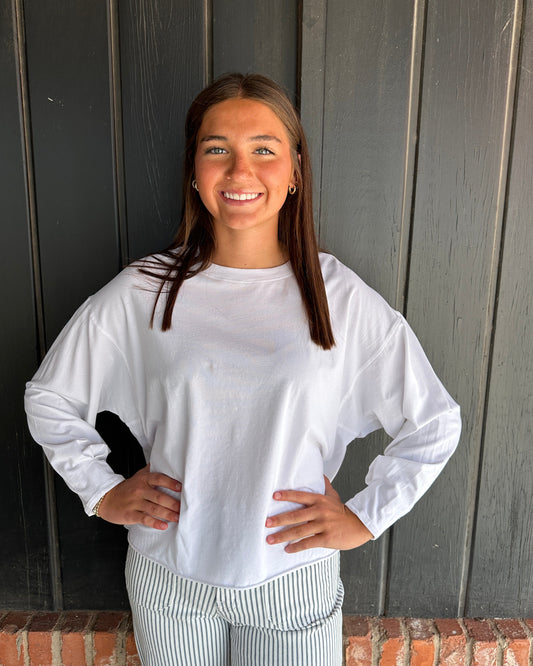 White Pima Cotton Mineral Luxe Tee