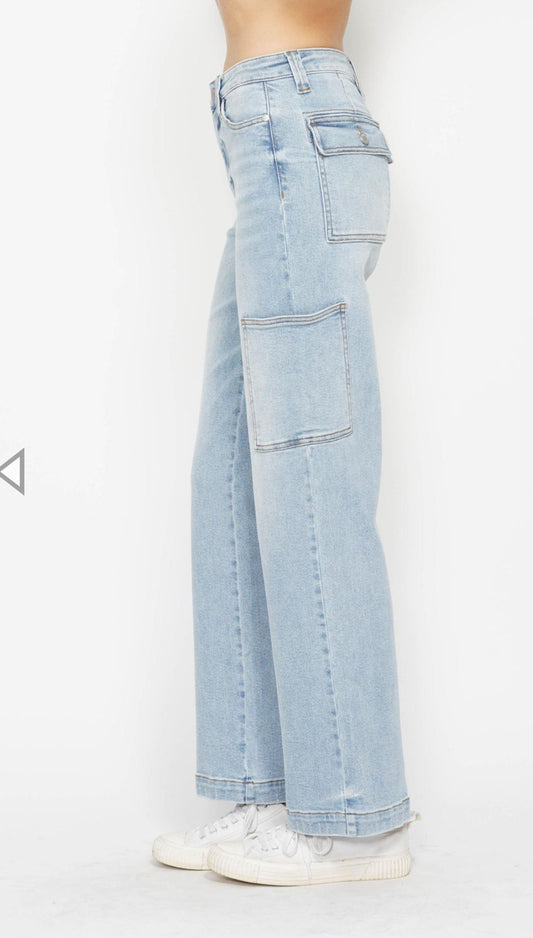 Judy Blue High Waist Cargo Jeans