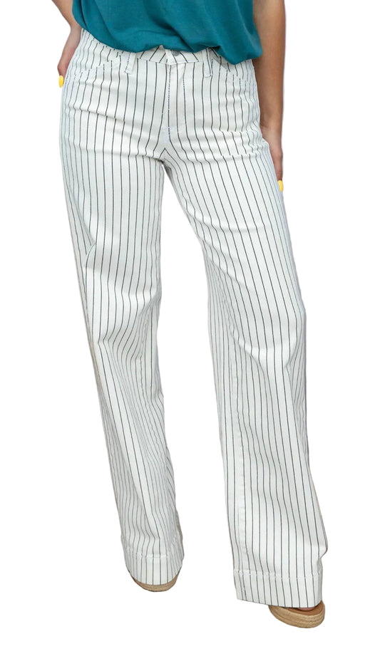 Vervet Olivia Wide Leg stripe jean