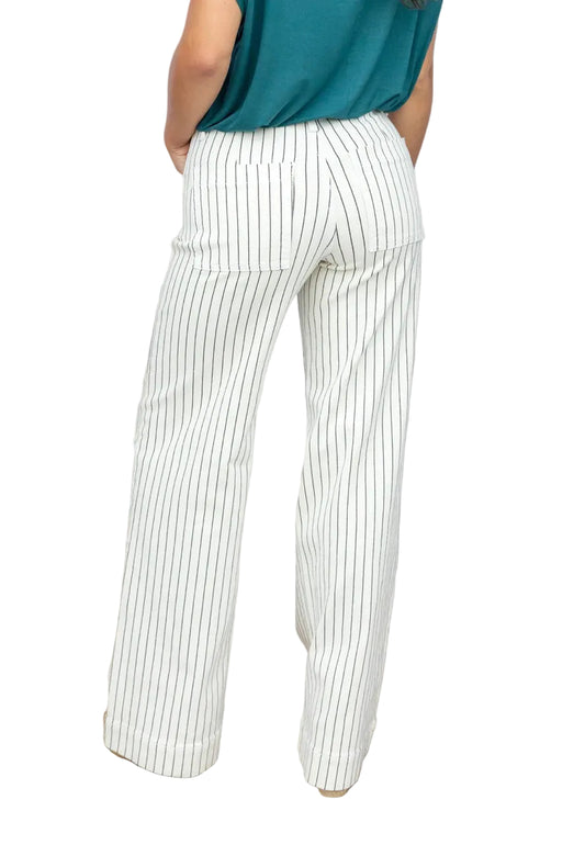 Vervet Olivia Wide Leg stripe jean