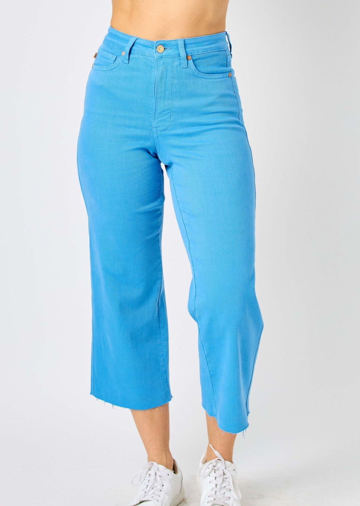 Sky Blue Judy Blue - Tummy Control - Crop Wide