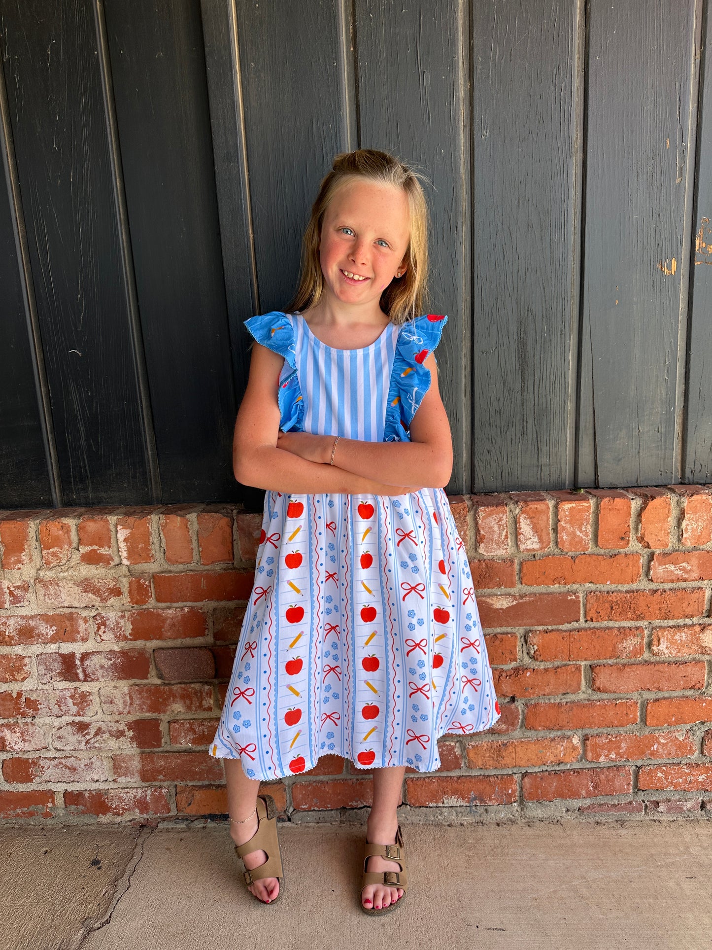 Macy RUFFLE TANK DRESS Back to School Kids Outfit