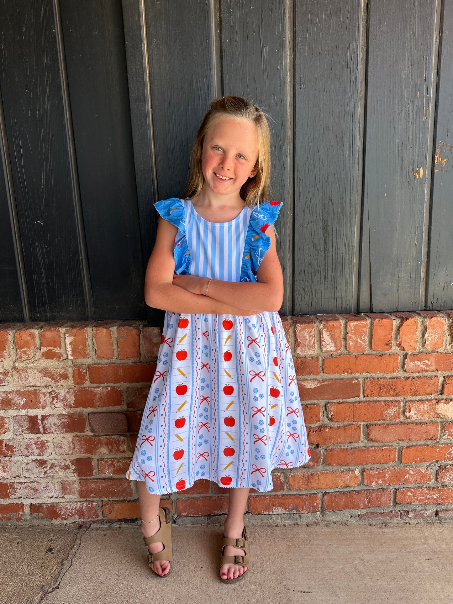 Macy RUFFLE TANK DRESS Back to School Kids Outfit