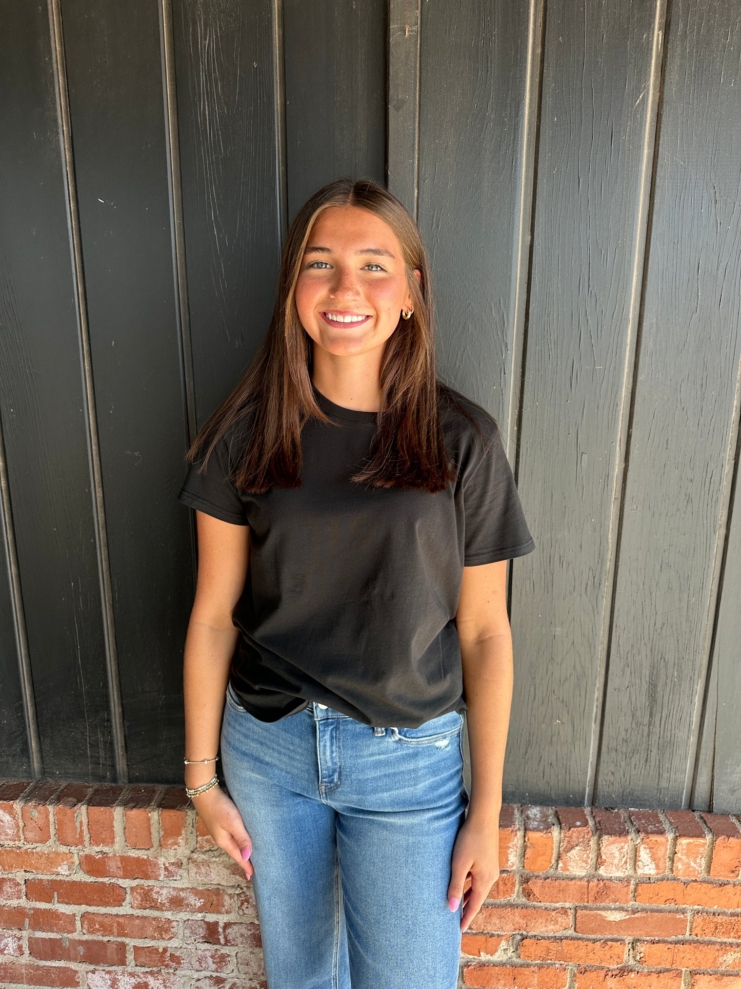 Black Soft Pima Cotton Tee