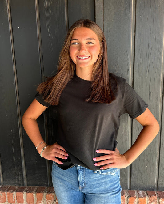 Black Soft Pima Cotton Tee