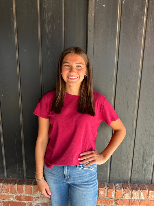 Berry Soft Pima Cotton tee
