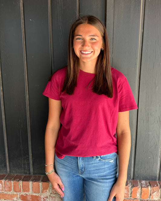 Berry Soft Pima Cotton tee