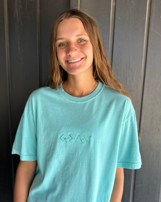 God is Greater Mint Tee