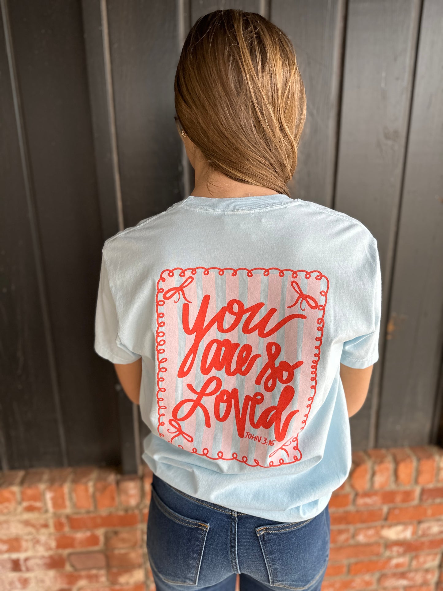 You Are So Loved | Chambray | Short Sleeve Tee