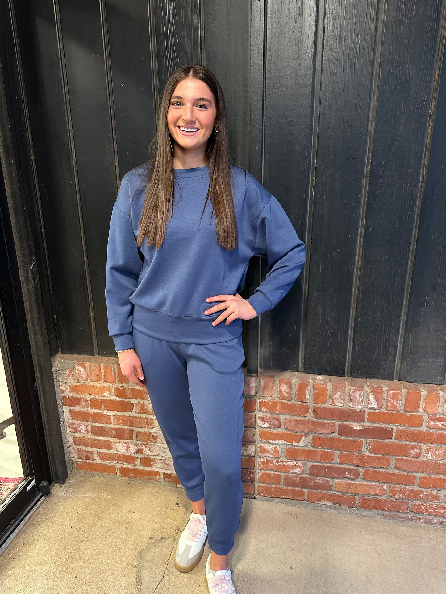 Blue Indigo Scuba Jogger Set