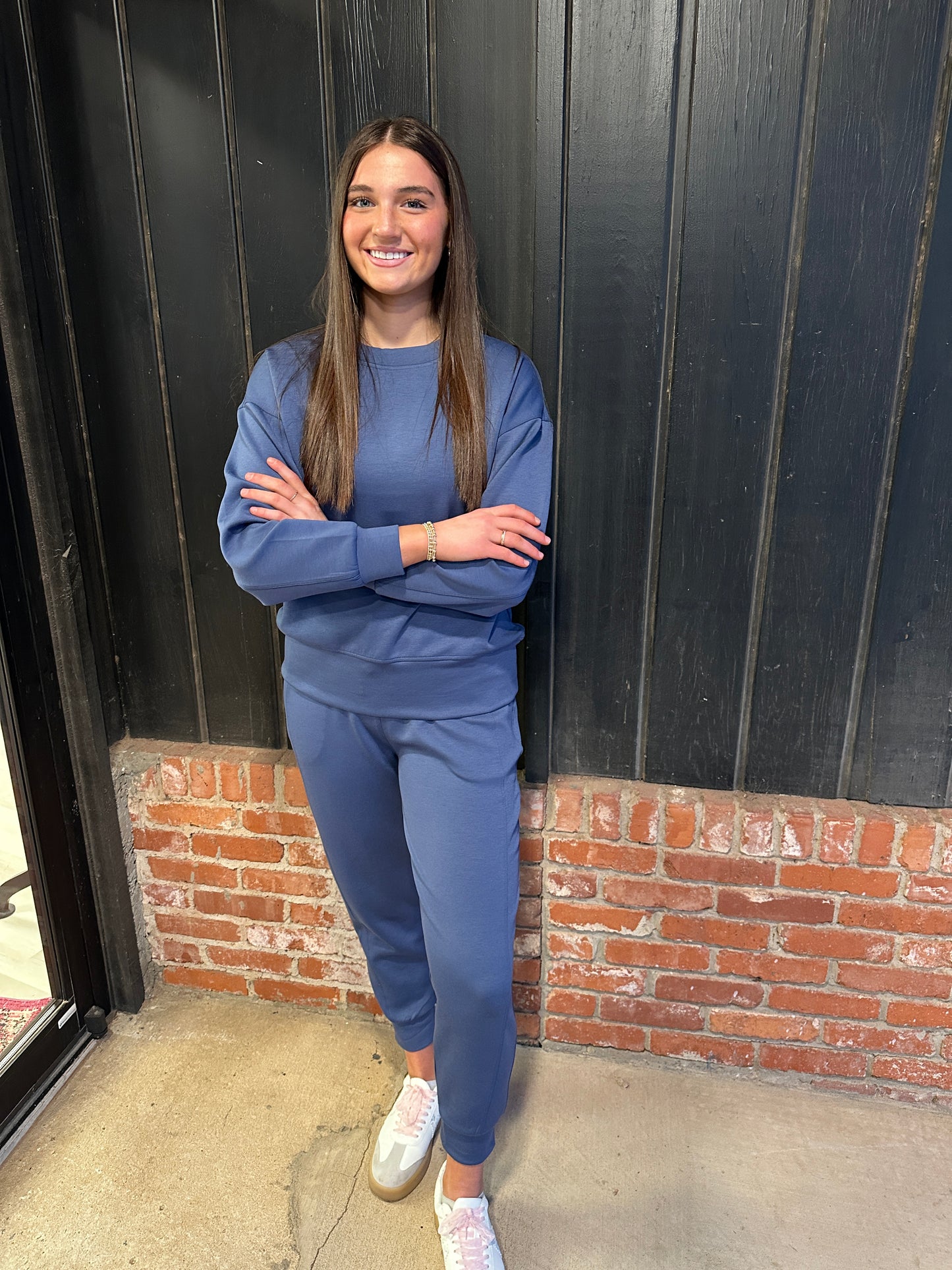 Blue Indigo Scuba Jogger Set