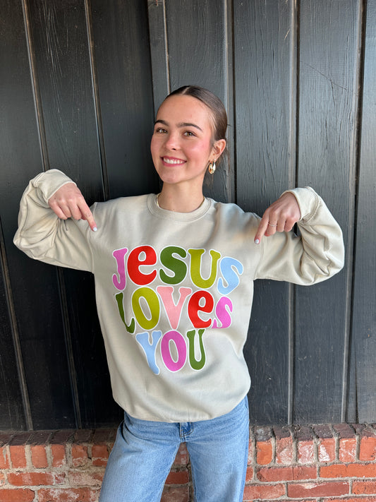 Jesus Loves You sweatshirt