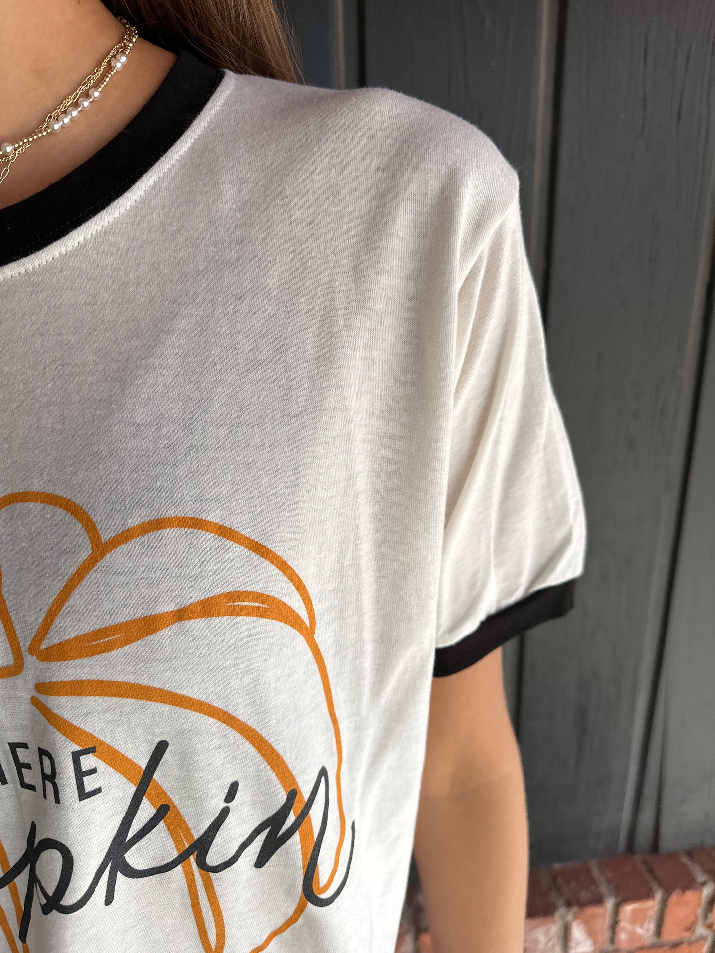 Hey there Pumpkin Ringer Tee