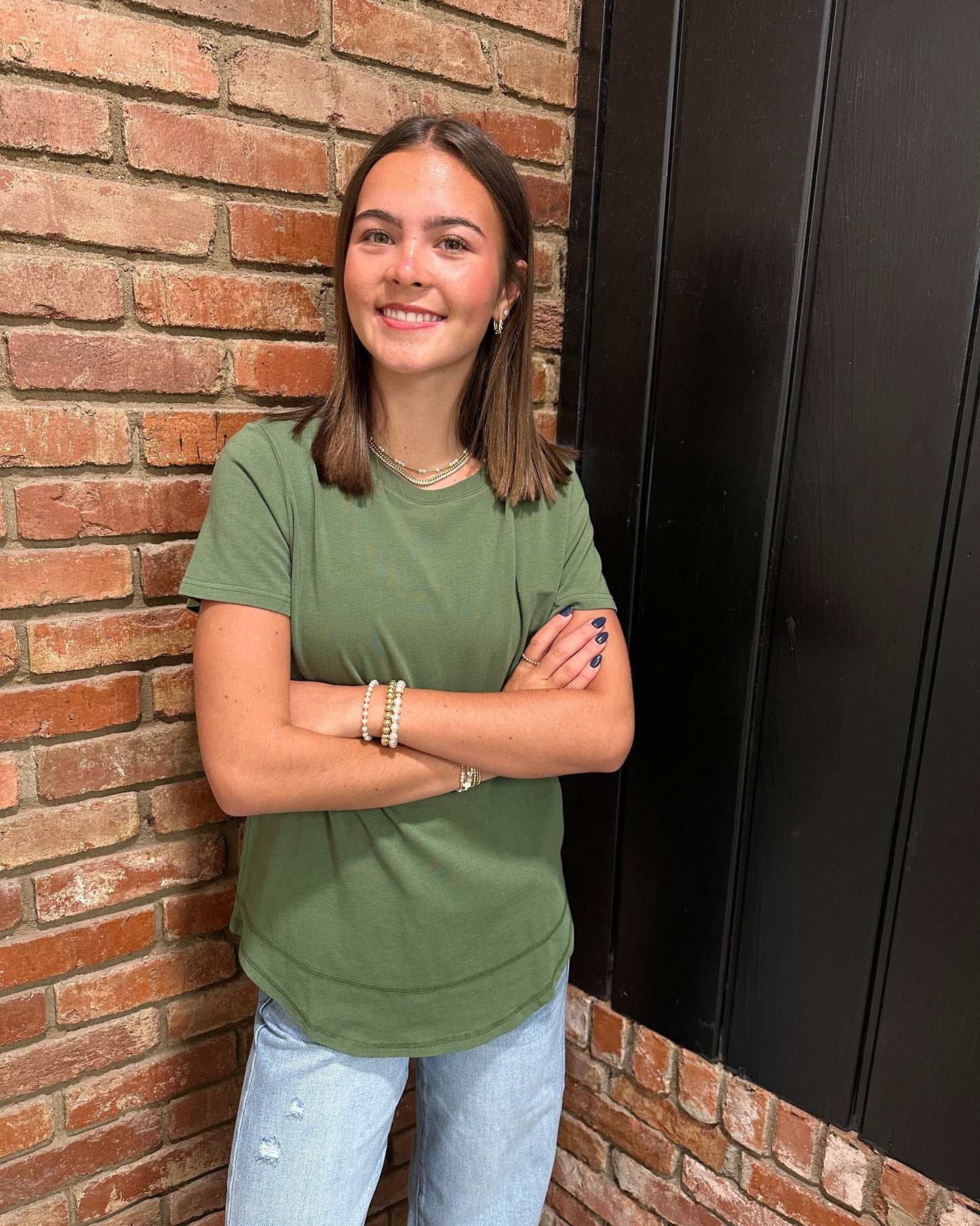 Sage Soft Curve Pima Cotton Tee