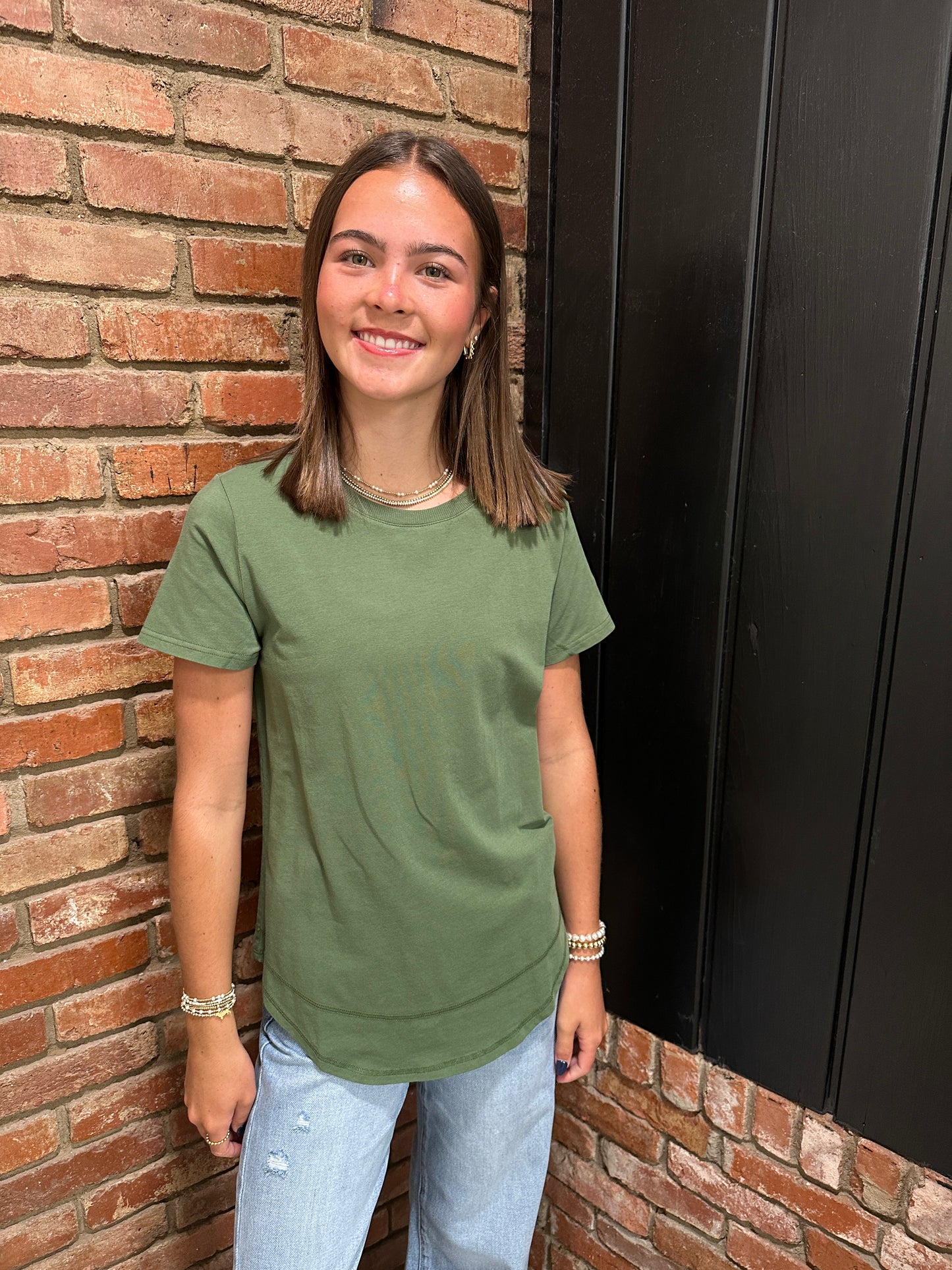 Vanilla Soft Curve Pima Cotton Tee