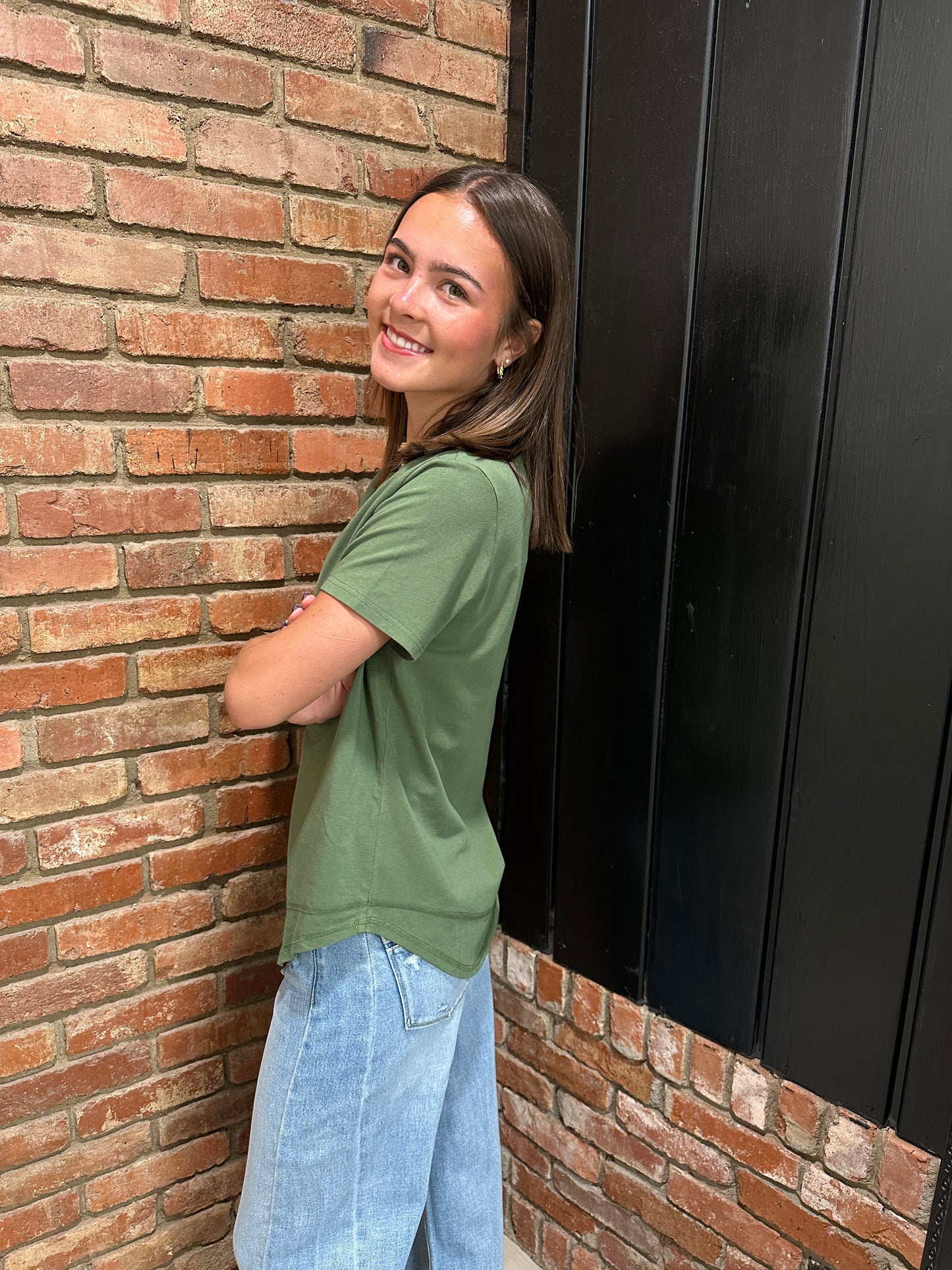 Sage Soft Curve Pima Cotton Tee