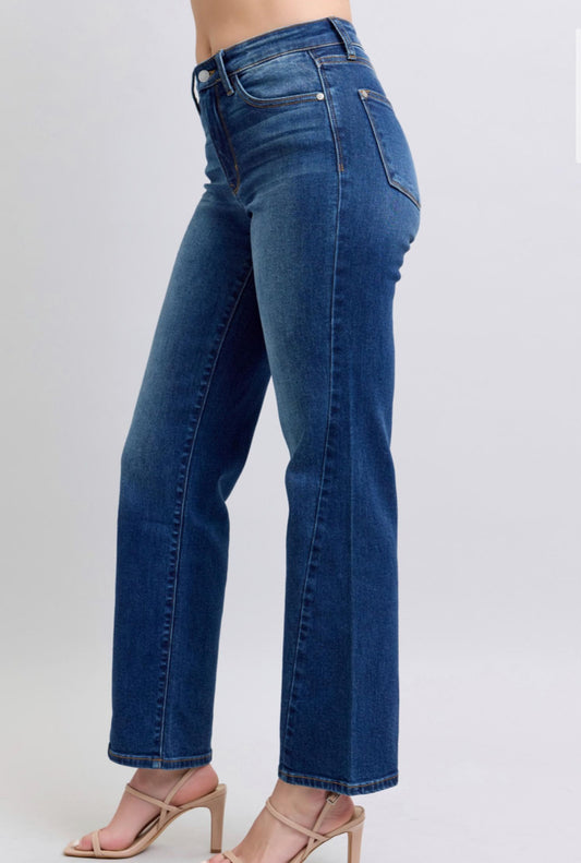 Judy Blue Side Seam Detail Straight Jeans